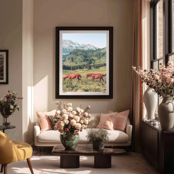 Horses, Champéry, Switzerland